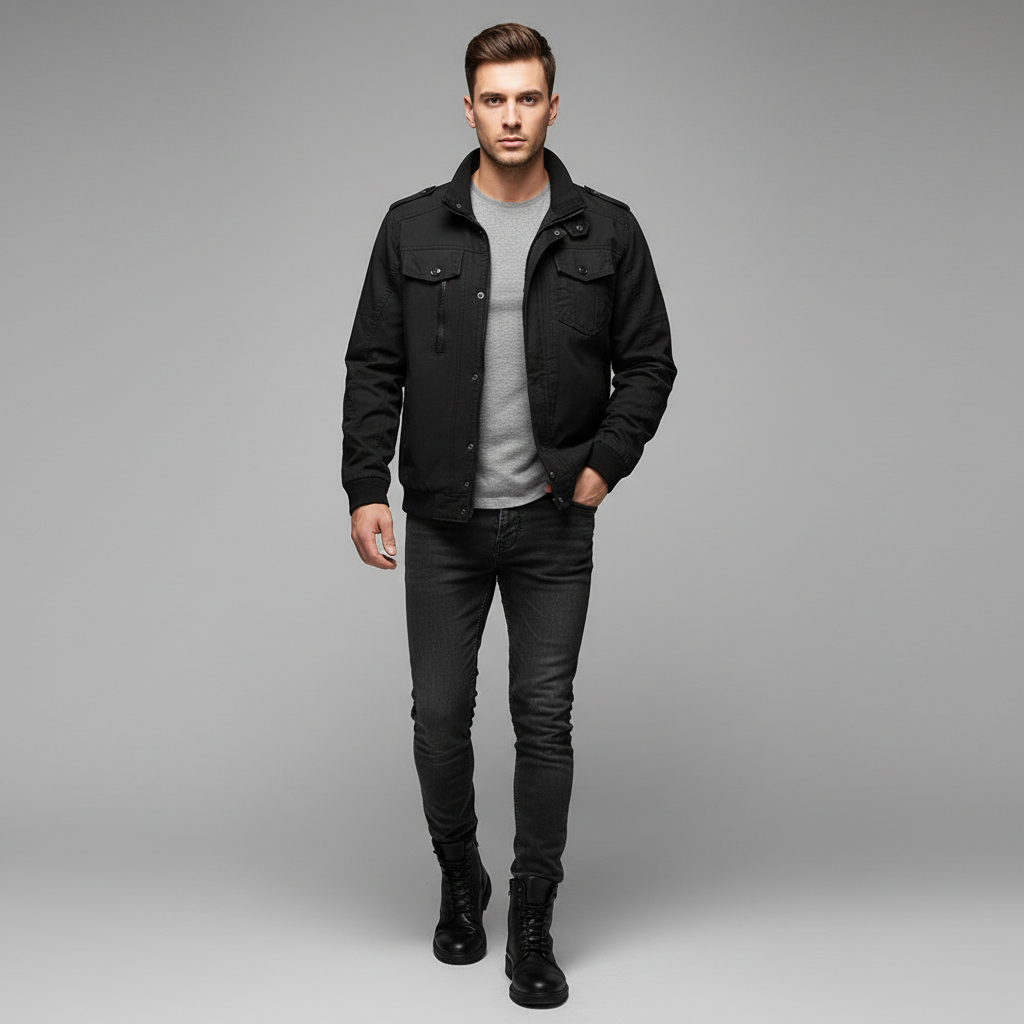 Bartjeansjacket | Herrenjacke Mit Zeitlosem Stil