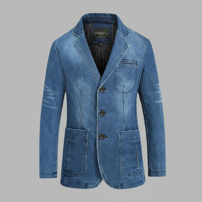 Maßgeschneiderter Jeansblazer Herren | Moderner Denim Blazer