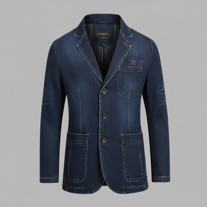 Maßgeschneiderter Jeansblazer Herren | Moderner Denim Blazer