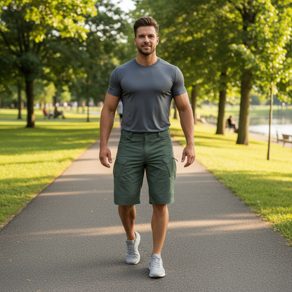 Cargo Shorts Herren | Funktionale Kurze Cargohose mit Taschen
