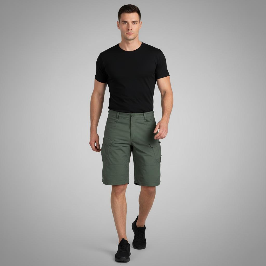 Cargo Shorts Herren | Funktionale Kurze Cargohose mit Taschen