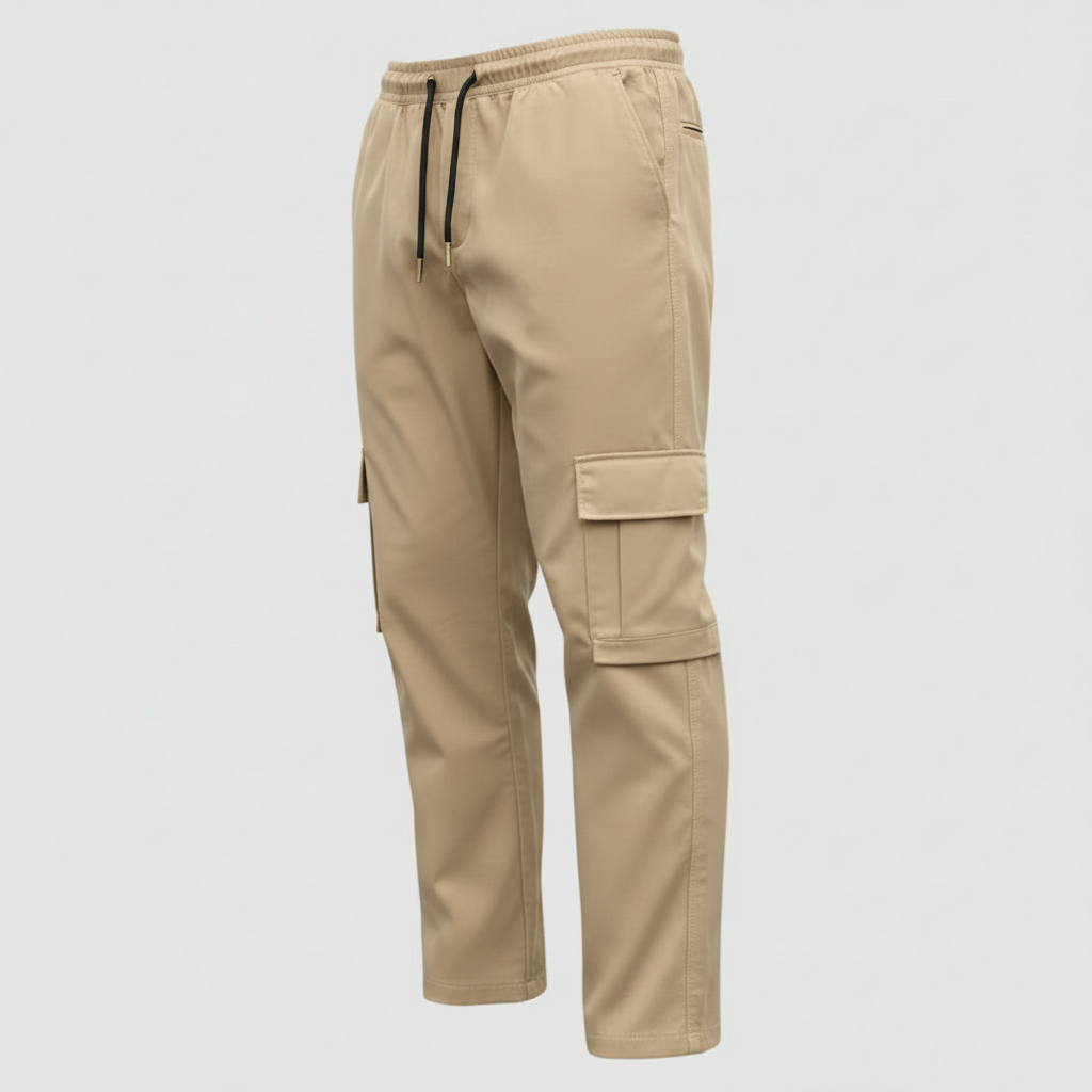 Cargohose Herren | Baumwollmix mit Elastischem Bund