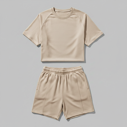 Lässiges Herren Kombi-Set | Sommer Shorts und Hemd