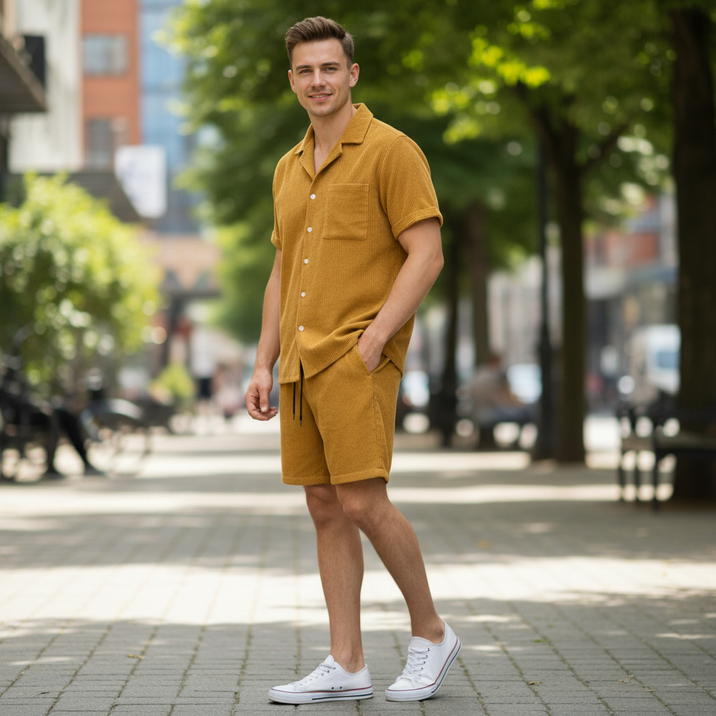 Harold Herren Outfit Sommer | Zweiteiliges Kombinationsset