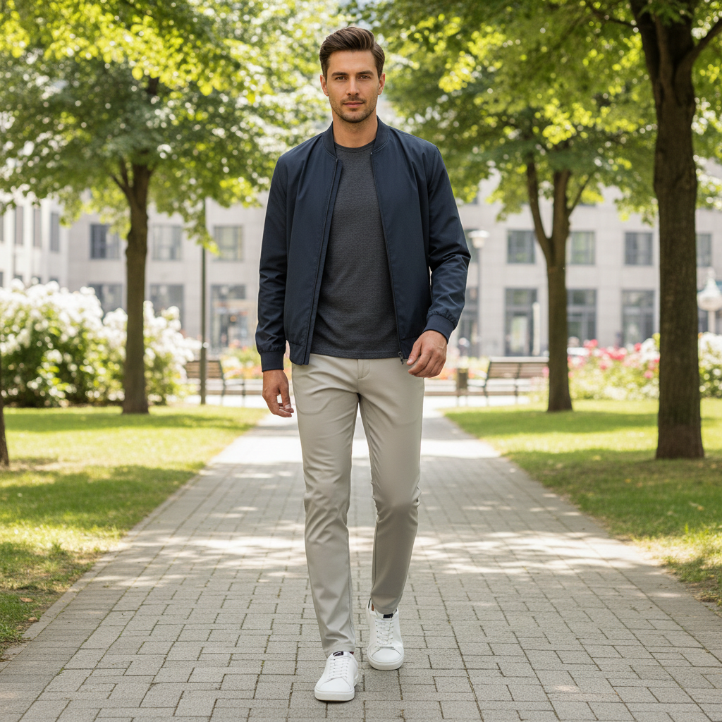 Herren Anzughose Schwarz | Elegante Anzughose mit Stretch