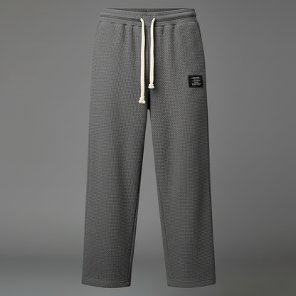 Herren Waffelstrick-Jogginghose | Trainingshose für Freizeit