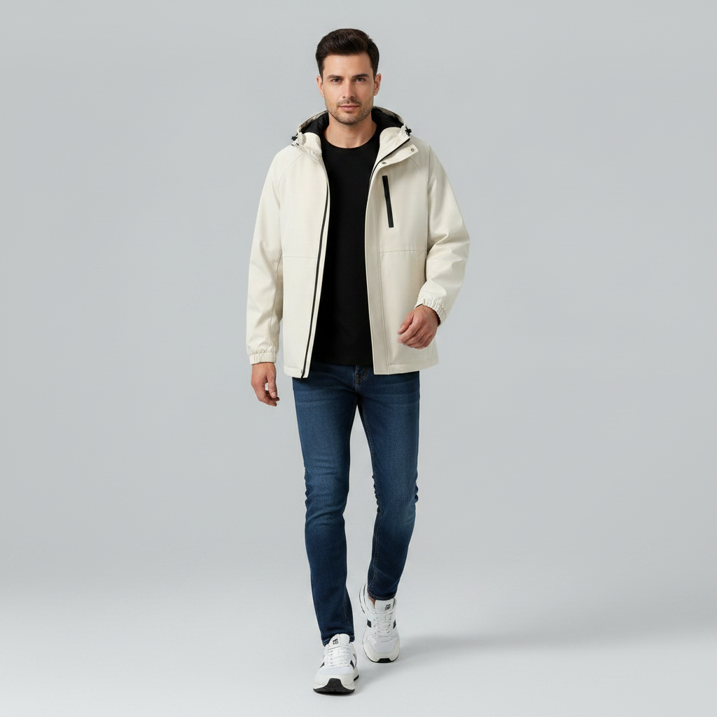 Herren Windjacke Damian | Relaxed Fit Wind- und Wetterschutzjacke