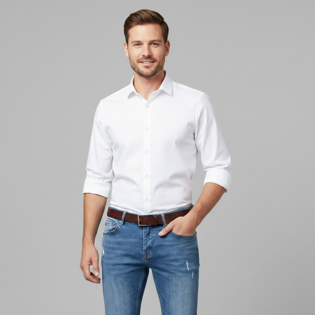 Tailored-Fit-Jeans Liam | Slim Fit Herrenjeans mit Zerrissenem Design