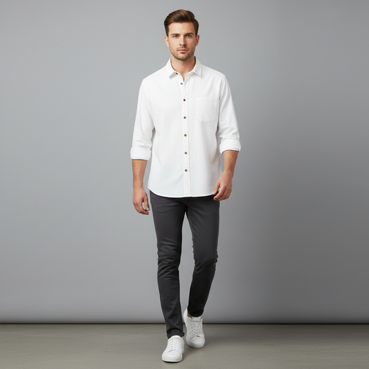 Marseille hemd | Herren Hemd Langarm