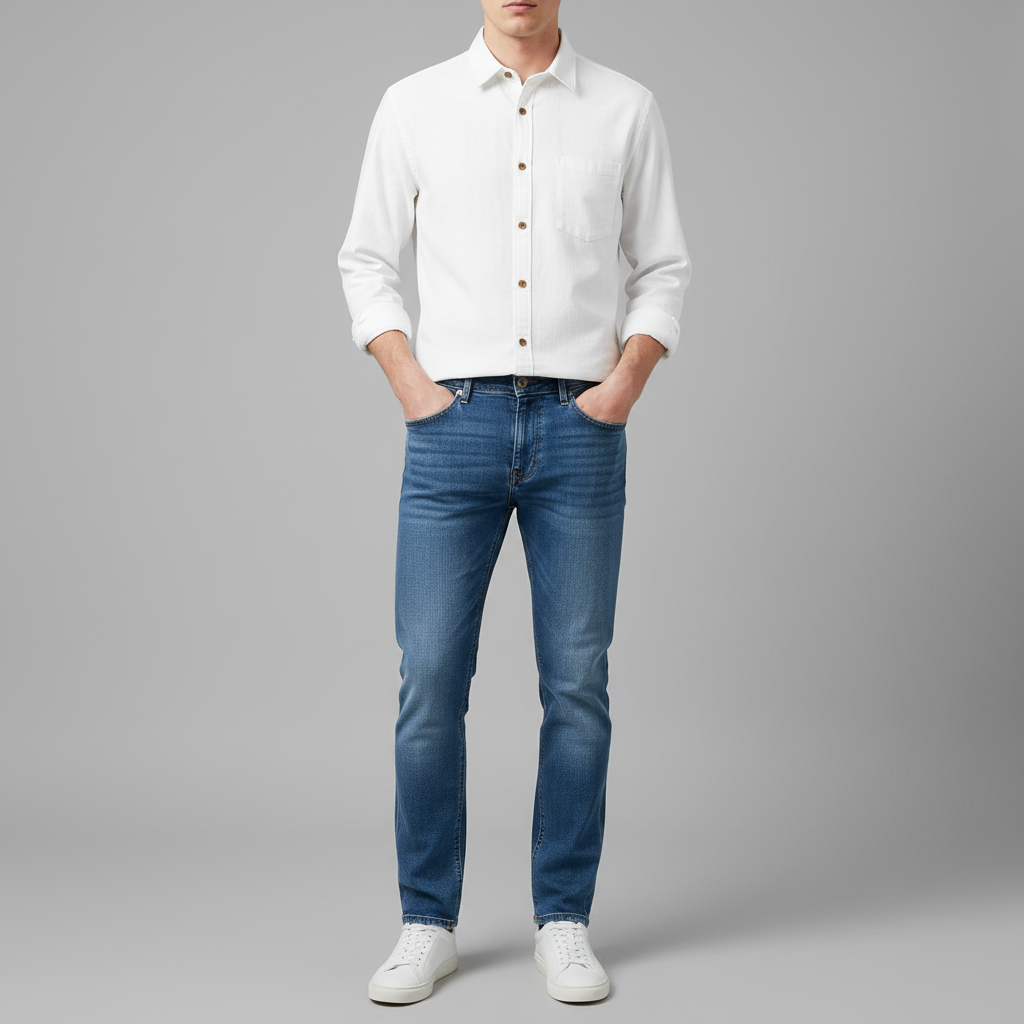 Marseille hemd | Herren Hemd Langarm
