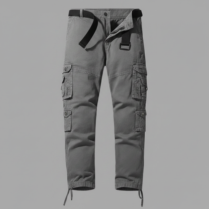 Herren Cargohose Relaxed Fit | Cargo Hose mit Verstellbaren Bündchen