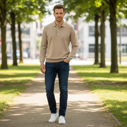 Langarm Poloshirt Herren | Klassisch & Vielseitig
