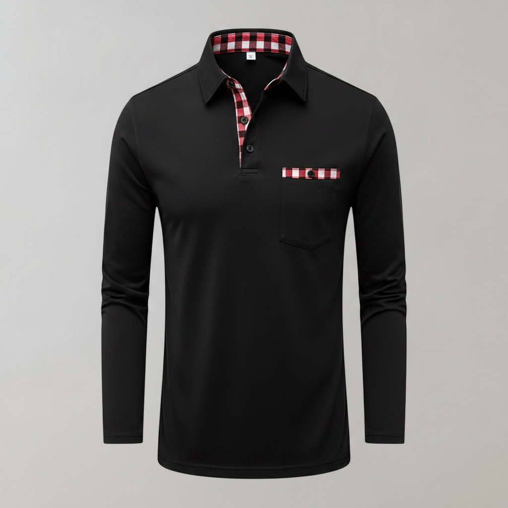 Langarm Poloshirt Herren | Klassisches Herren Poloshirt