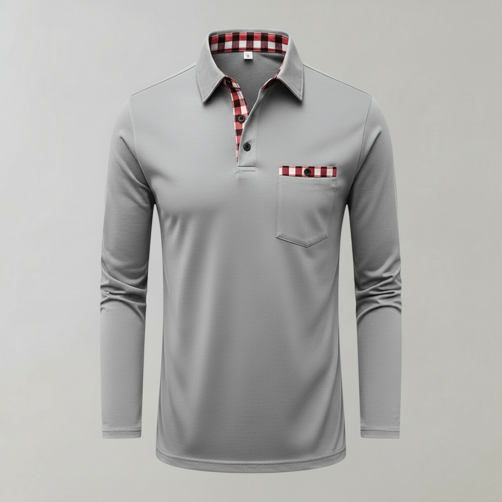 Langarm Poloshirt Herren | Klassisches Herren Poloshirt