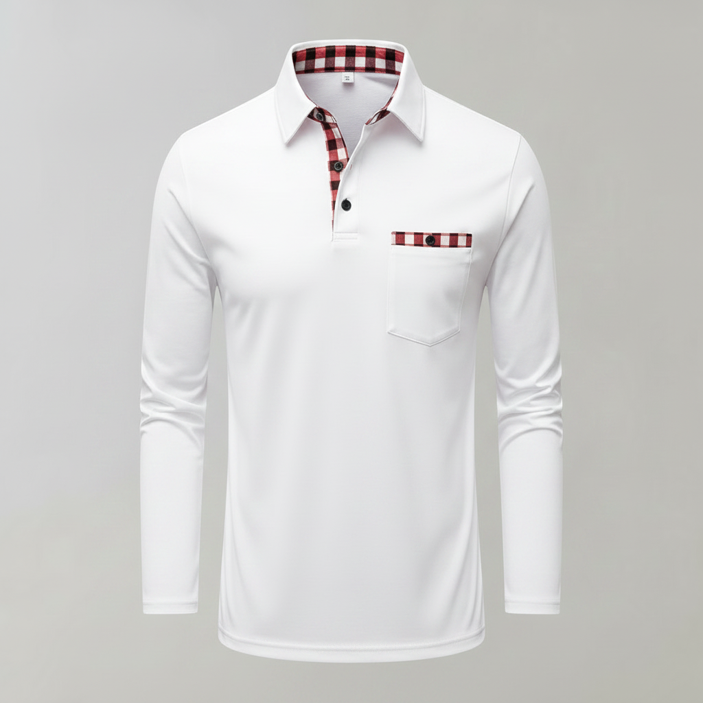 Langarm Poloshirt Herren | Klassisches Herren Poloshirt