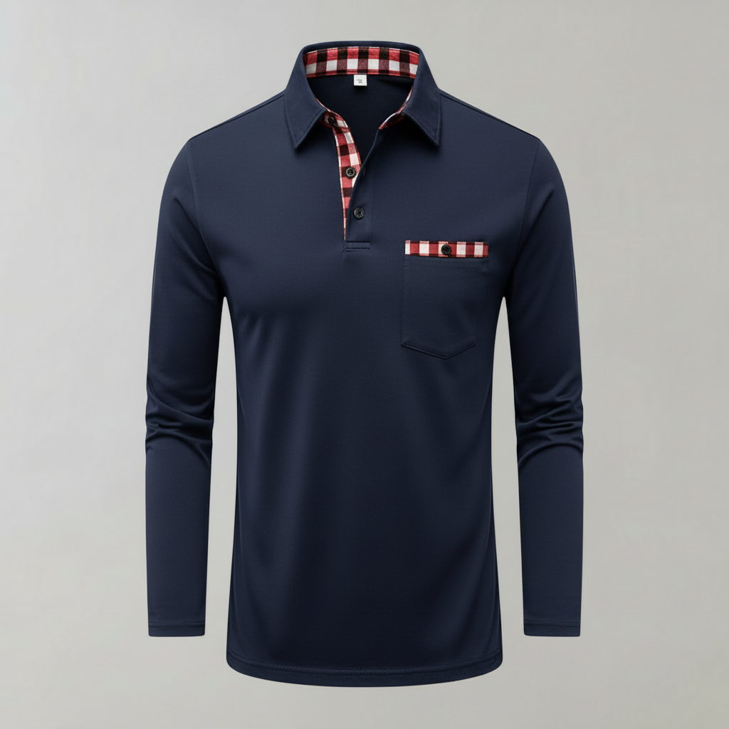 Langarm Poloshirt Herren | Klassisches Herren Poloshirt